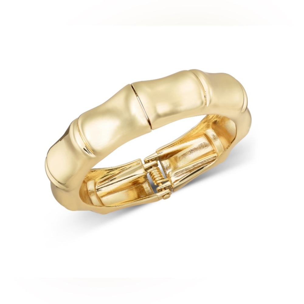 NWOT I.n.c. International Concepts Gold-Tone Textured Bangle Bracelet